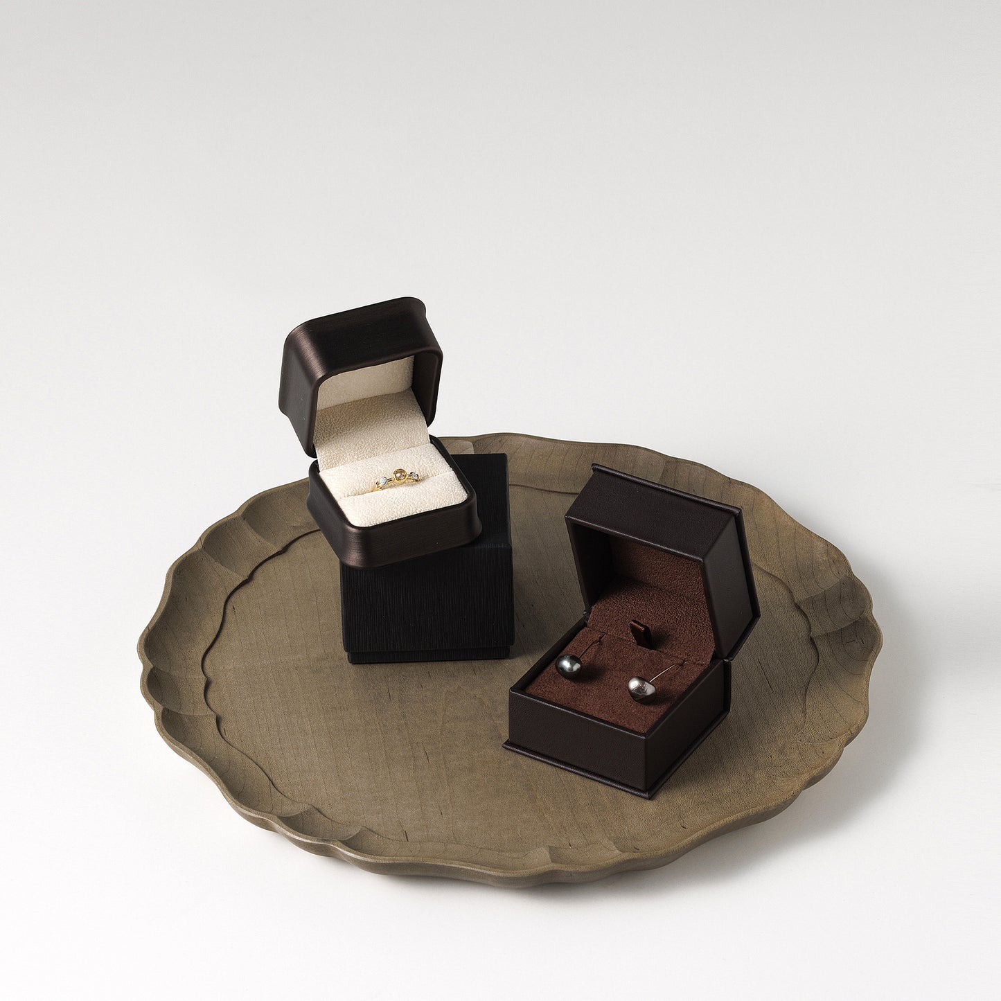 Ancient  ブラックダイアモンドスクエアリング