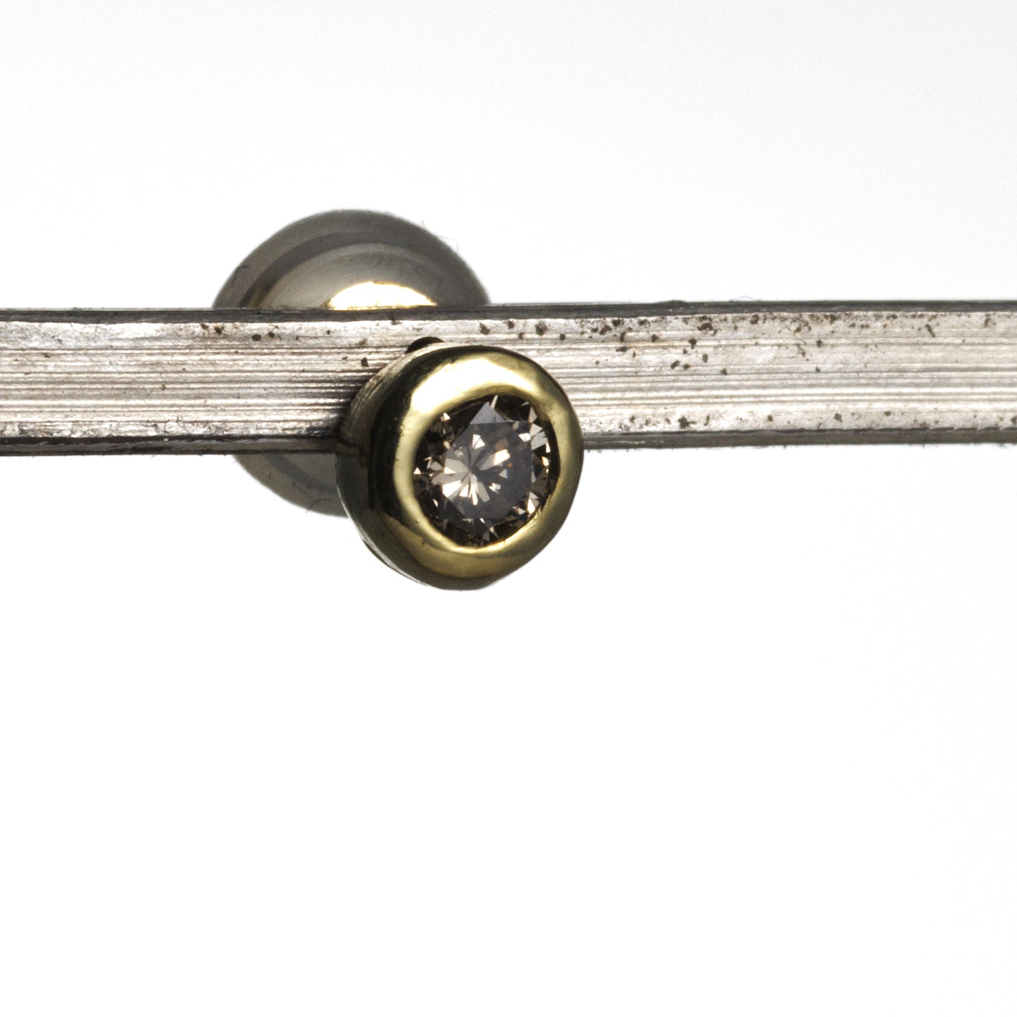 Drawing  南洋バロックパールとブラウンダイアモンドの2wayピアス(片耳)