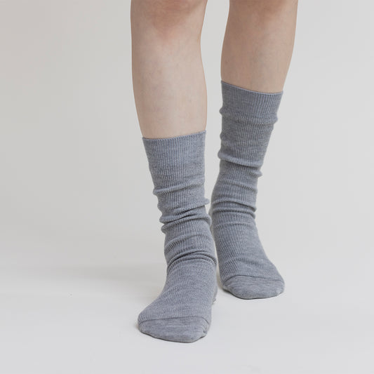 Graines Blanche オリジナルソックス(イタリアングレー)