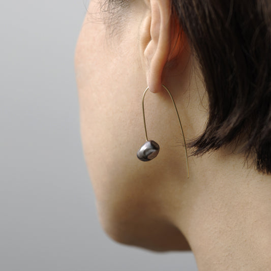 Drawing  南洋バロックパールのピアス(両耳)